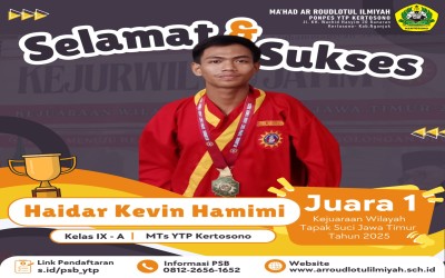 Dua Siswa MTs YTP Kertosono Ukir Prestasi Gemilang di Kejuaraan Wilayah Tapak Suci Jawa Timur 2025